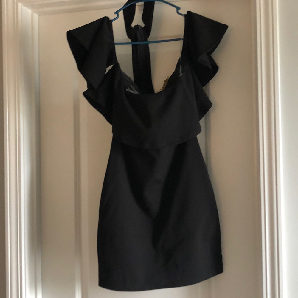 Mini black cocktail dress